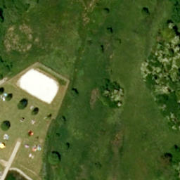 Sand Volleyball Court, Deining — aerial view