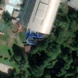 Sand Volleyball Court, Saarbrücken — aerial view