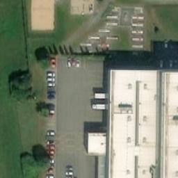 Sand Volleyball Court — aerial view