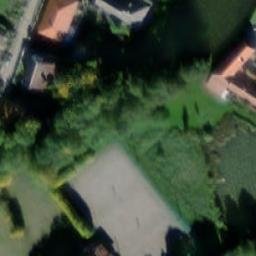 Volleyball Court near Řásná — aerial view
