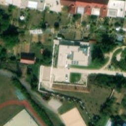 Sand Volleyball Court — aerial view