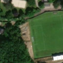 Sand Volleyball Court — aerial view