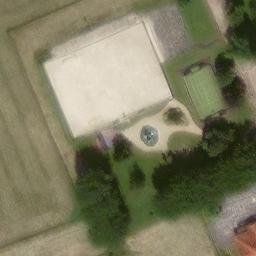 Sand Volleyball Court — aerial view