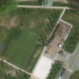 Sand Volleyball Court — aerial view