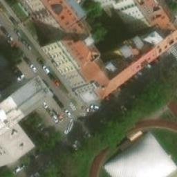 Sand Volleyball Court — aerial view