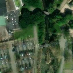 Sand Volleyball Court in Öhringen, Baden-Württemberg — aerial view
