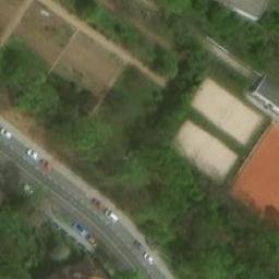 Sand Volleyball Court — aerial view