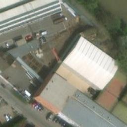 Sand Volleyball Court — aerial view