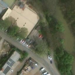 Sand Volleyball Court — aerial view