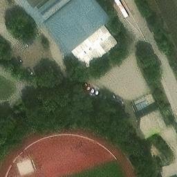 Sand Volleyball Court, Parsberg — aerial view