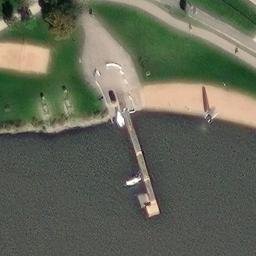 Sand Volleyball Court, Muhr a.See — aerial view
