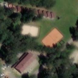 Sand Volleyball Court — aerial view