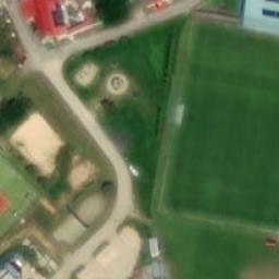 Sand Volleyball Court — aerial view