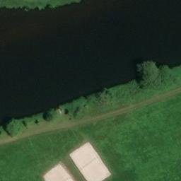 Sand Volleyball Court — aerial view