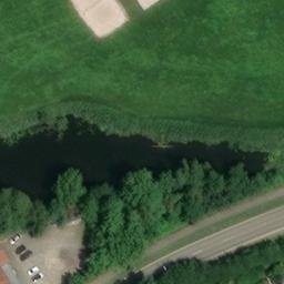 Sand Volleyball Court — aerial view