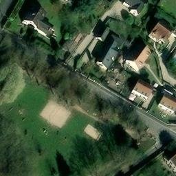 Sand Volleyball Court — aerial view