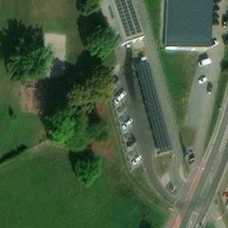 Sand Volleyball Court, Heilbronn — aerial view
