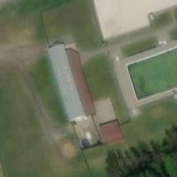 Sand Volleyball Court — aerial view