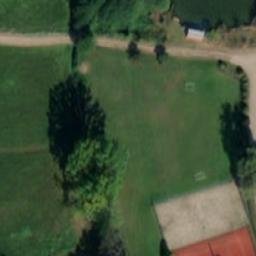 Sand Volleyball Court — aerial view