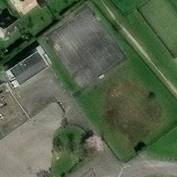 Grass Volleyball Court — aerial view