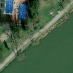 Sand Volleyball Court — aerial view