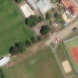 Sand Volleyball Court — aerial view