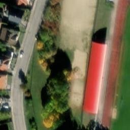Sand Volleyball Court — aerial view