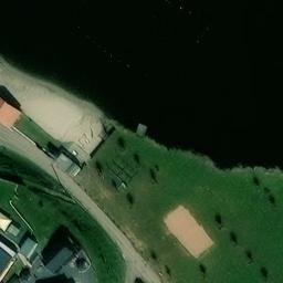 Sand Volleyball Court — aerial view
