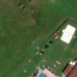 Sand Volleyball Court — aerial view