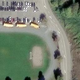 Abbotsford Beach Volleyball Court #8 — aerial view