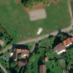 Volleyball Court near Lásenice — aerial view