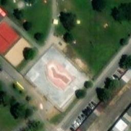 Sand Volleyball Court — aerial view