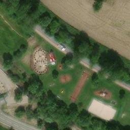 Sand Volleyball Court, Zaberfeld — aerial view