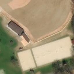 Sand Volleyball Court — aerial view