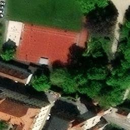 Sand Volleyball Court — aerial view