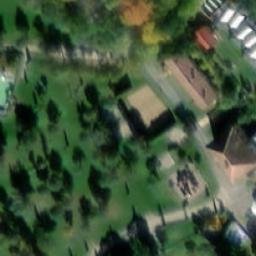 Sand Volleyball Court — aerial view