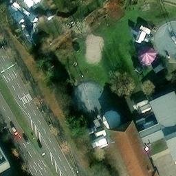 Sand Volleyball Court, Karlsruhe — aerial view