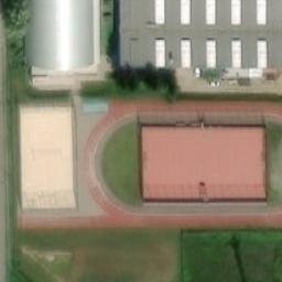 Sand Volleyball Court — aerial view