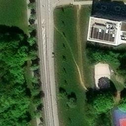 Sand Volleyball Court — aerial view