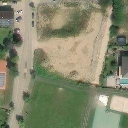 Sand Volleyball Court — aerial view