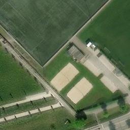 Sand Volleyball Court — aerial view