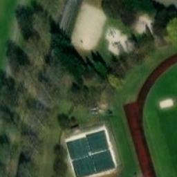 Sand Volleyball Court — aerial view