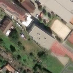 Volleyball Court near Pohořelice — aerial view