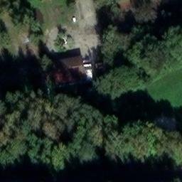 Sand Volleyball Court — aerial view