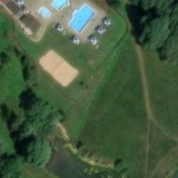 Sand Volleyball Court — aerial view