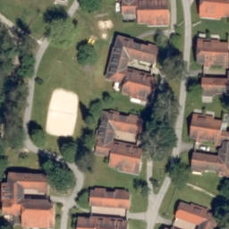 Sand Volleyball Court — aerial view