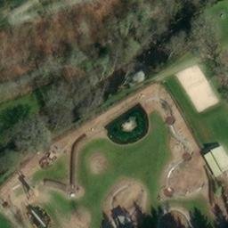 Sand Volleyball Court — aerial view