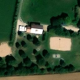 Sand Volleyball Court — aerial view