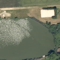 Sand Volleyball Court — aerial view