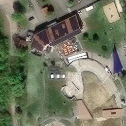 Sand Volleyball Court — aerial view